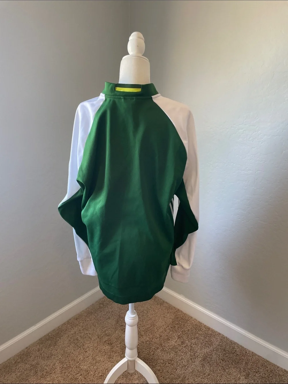 Adidas MLS Portland Timbers Soccer Green Three Stripes Full Zip Jacket Size XL
